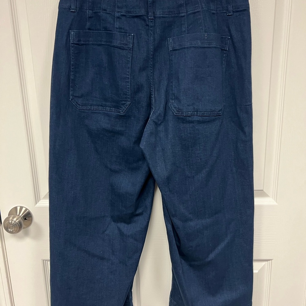 NWOT Anthropologie Maeve Collette cropped high rise wide Leg Jeans - Picture 3 of 5